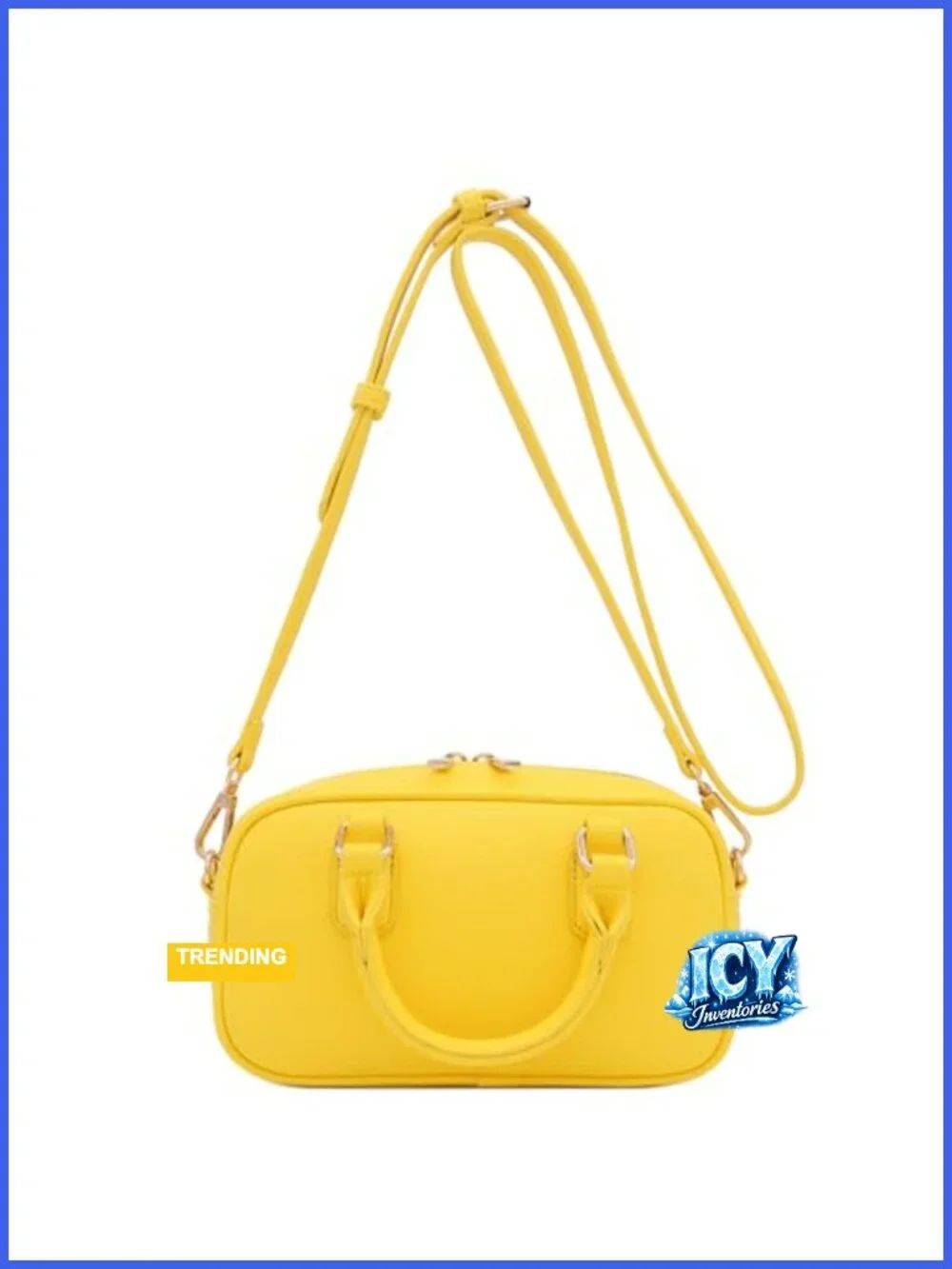 Mini PU Leather Satchel Purse Top Handle Crossbody Bag